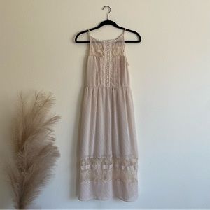 ✨Mason & Belle✨Tan Lace Trim Fairy Dress Size S